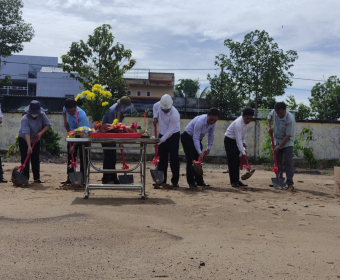 LỄ KHỞI CÔNG CÔNG TRÌNH TRƯỜNG TRUNG HỌC CƠ SỞ THỊ TRẤN TÂN HƯNG