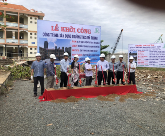 LỄ KHỞI CÔNG TRƯỜNG TRUNG HỌC CƠ SỞ MỸ THẠNH